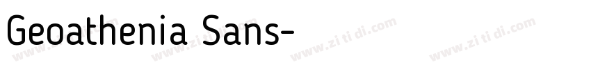 Geoathenia Sans字体转换